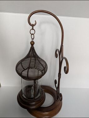 ✨ Romantic Victorian-Style Wire Hanging Lantern & Stand ✨